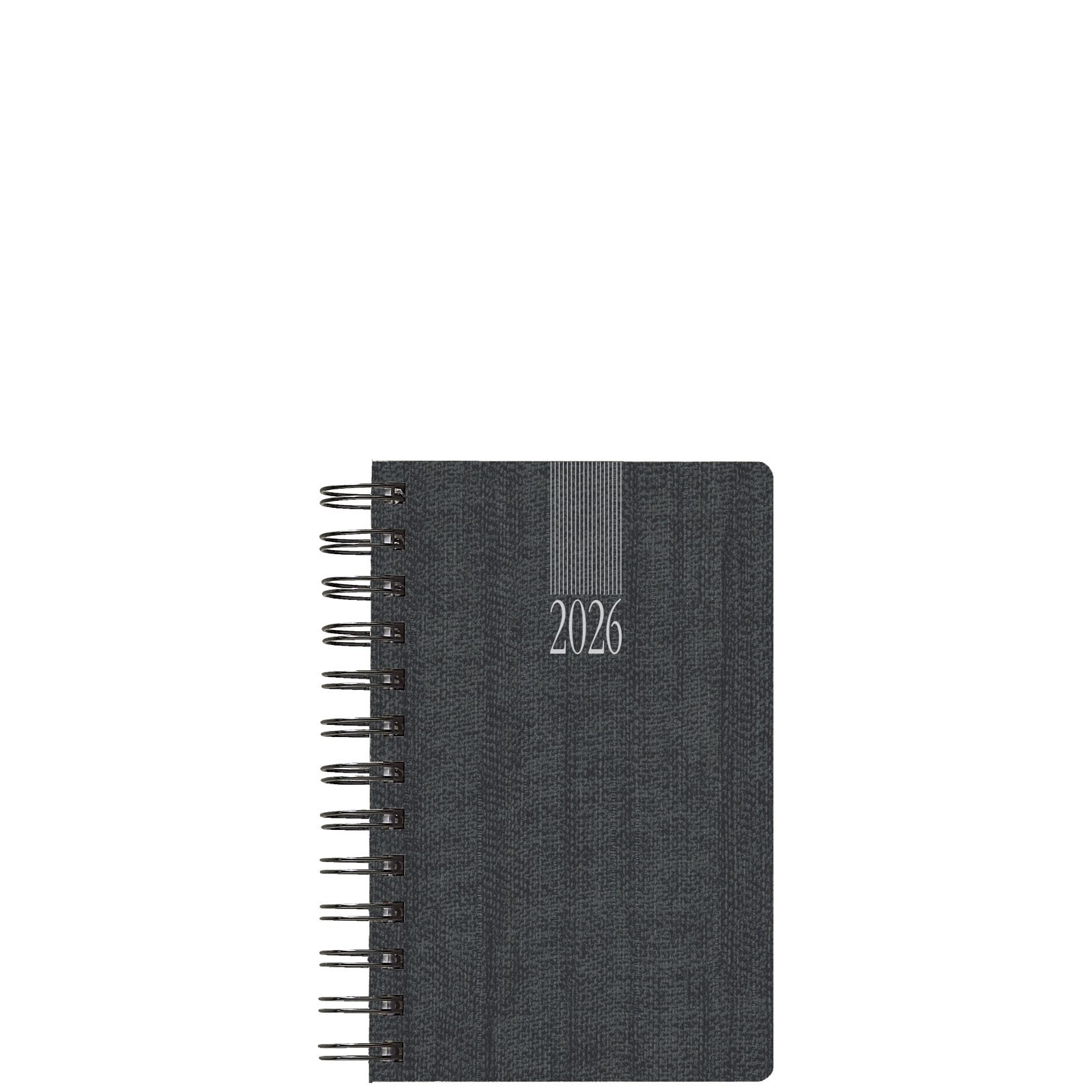 Θεοφύλακτος - Ημερήσιο Ημερολόγιο Σπιράλ Kashmir 2026, Charcoal 11x16.5 706C1.D57