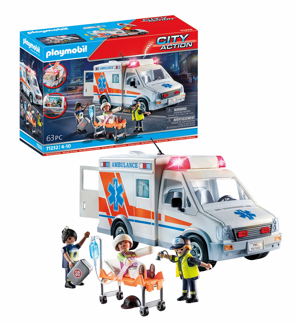 Playmobil City Action - Ασθενοφόρο Με Διασώστες 71232 Playmobil City Action - Ασθενοφόρο Με Διασώστες 71232