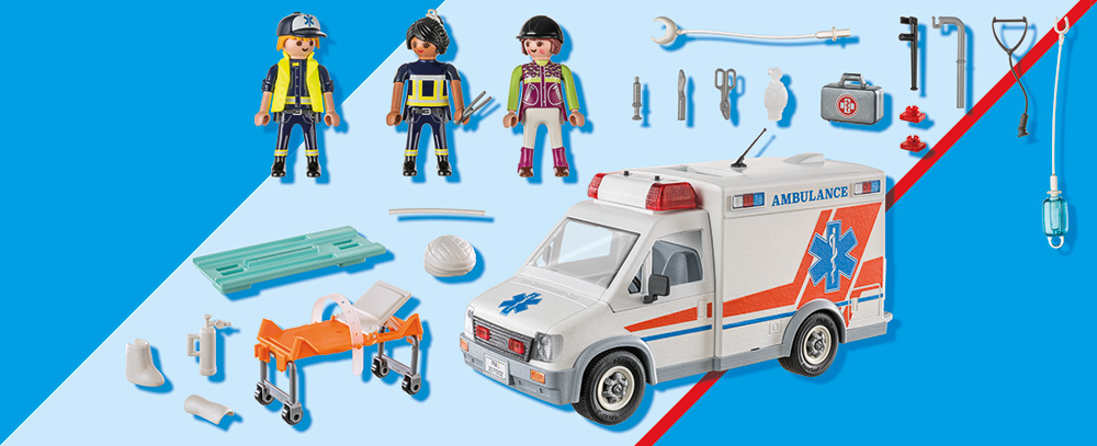 Playmobil City Action - Ασθενοφόρο Με Διασώστες 71232 Playmobil City Action - Ασθενοφόρο Με Διασώστες 71232