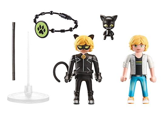 Playmobil Miraculous - Adrien & Cat Noir 71337