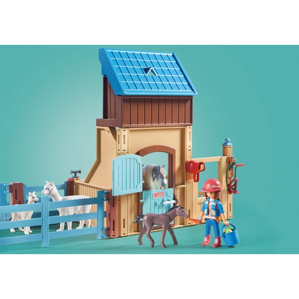 Playmobil Horses Of Waterfall - Στάβλος Αλόγων Με Την Αμέλια Και Τον Whisper 71353