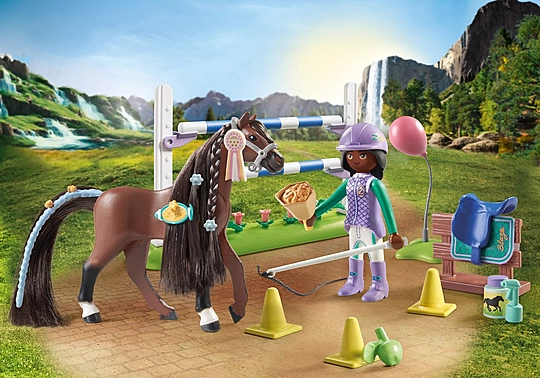 Playmobil Horses Of Waterfall - Εκπαίδευση Αλόγου Με Την Zoe Και Τον Blaze 71355