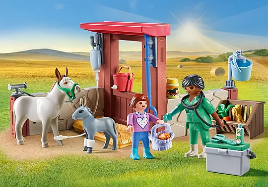 Playmobil Country - Starter Pack Φροντίζοντας Τα Γαϊδουράκια 71471