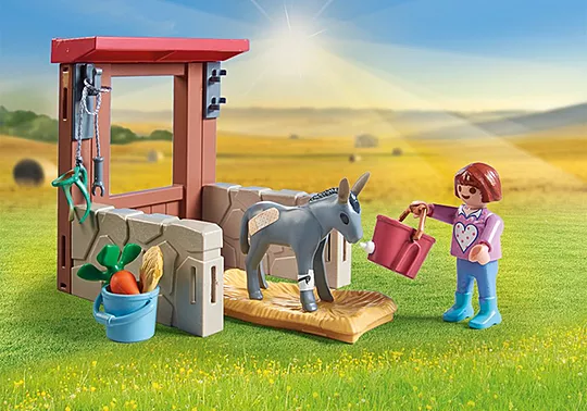 Playmobil Country - Starter Pack Φροντίζοντας Τα Γαϊδουράκια 71471