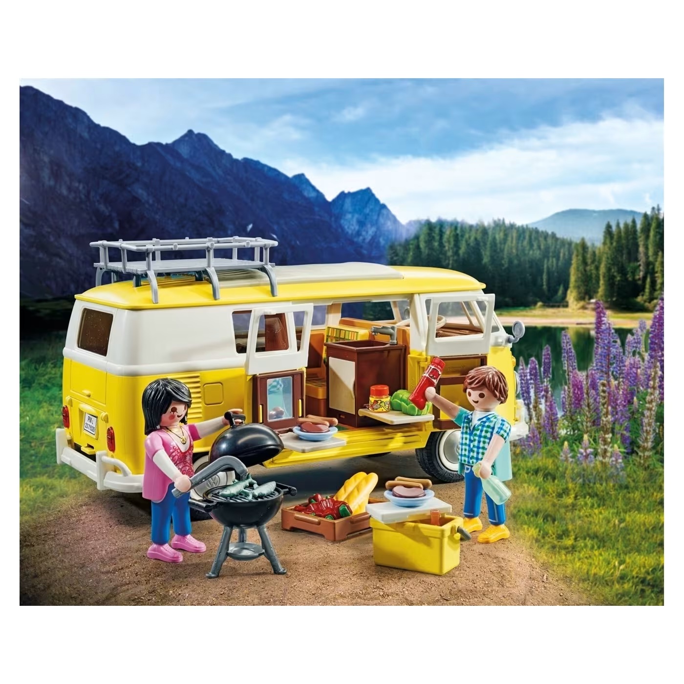 Playmobil Volkswagen - T1 Camping Bus, Κίτρινο 71520