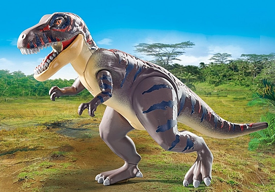 Playmobil Dino - T-Rex Και Εξερευνητής Με Μοτοσικλέτα 71524