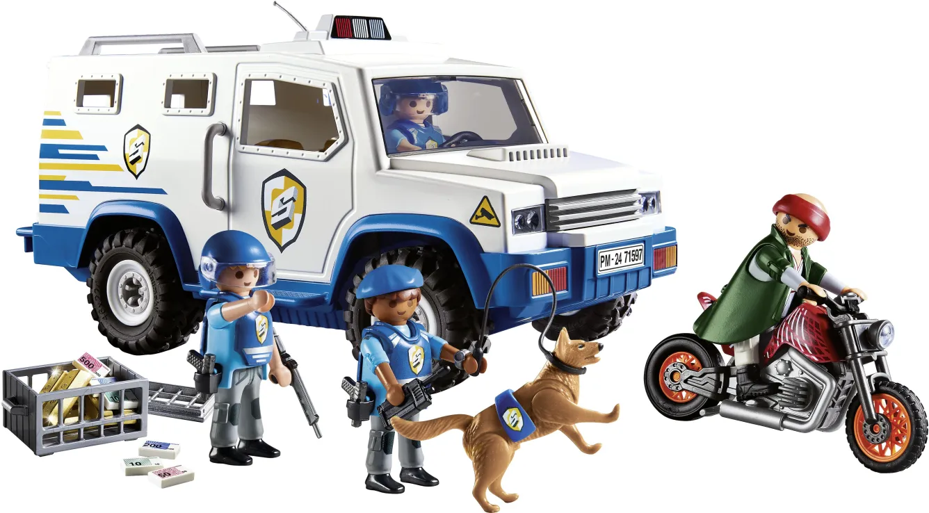 Playmobil Action Heroes -  Όχημα Χρηματαποστολής 71597