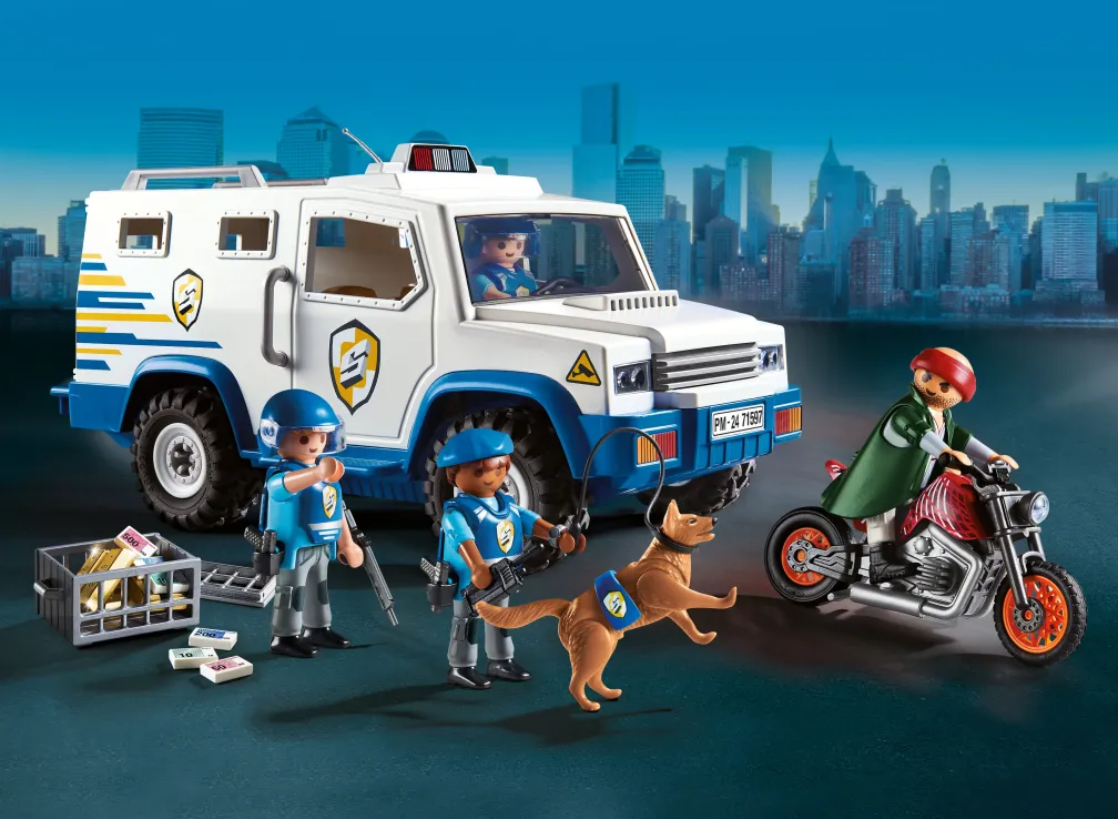 Playmobil Action Heroes -  Όχημα Χρηματαποστολής 71597