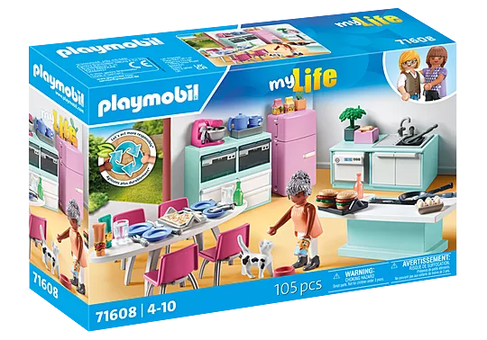 Playmobil My Life - Μοντέρνα Κουζίνα Με Τραπεζαρία 71608