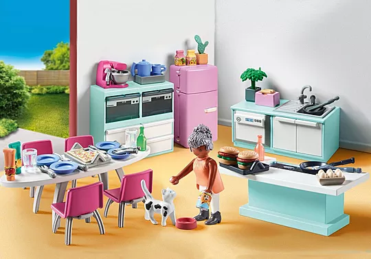 Playmobil My Life - Μοντέρνα Κουζίνα Με Τραπεζαρία 71608