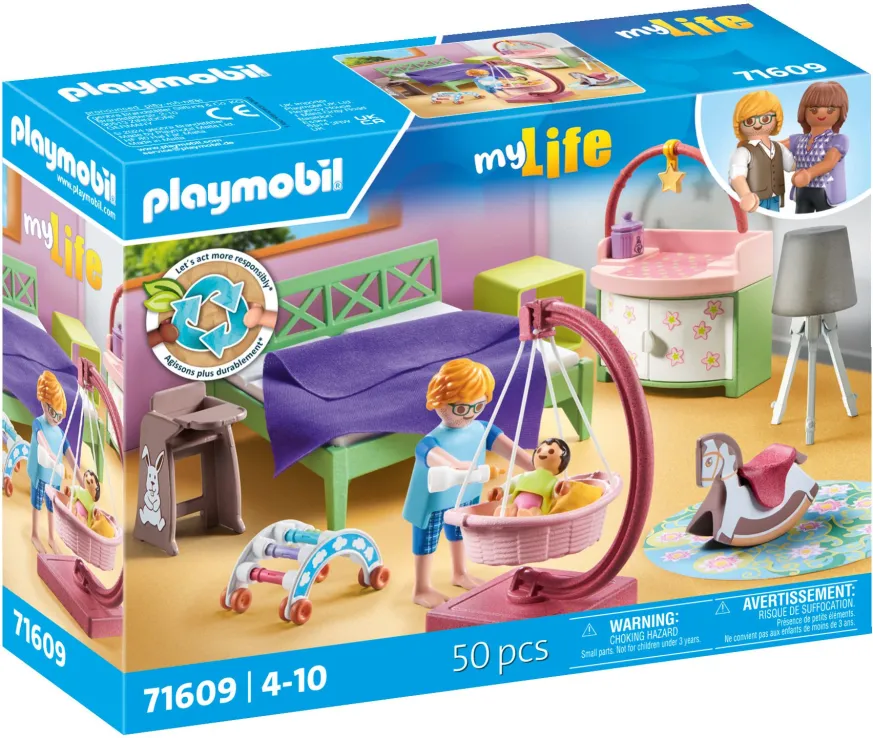 Playmobil My Life - Μοντέρνο Υπνοδωμάτιο Με Κούνια 71609