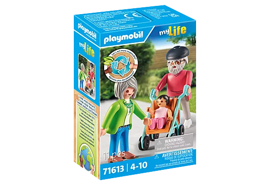 Playmobil My Life - Παππούς Και Γιαγιά Με Μωρό 71613