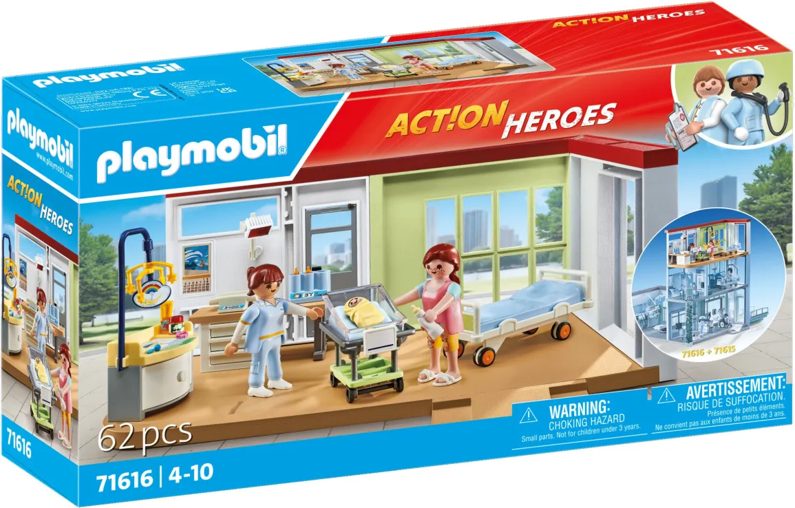 Playmobil Action Heroes - Μαιευτική Κλινική 71616