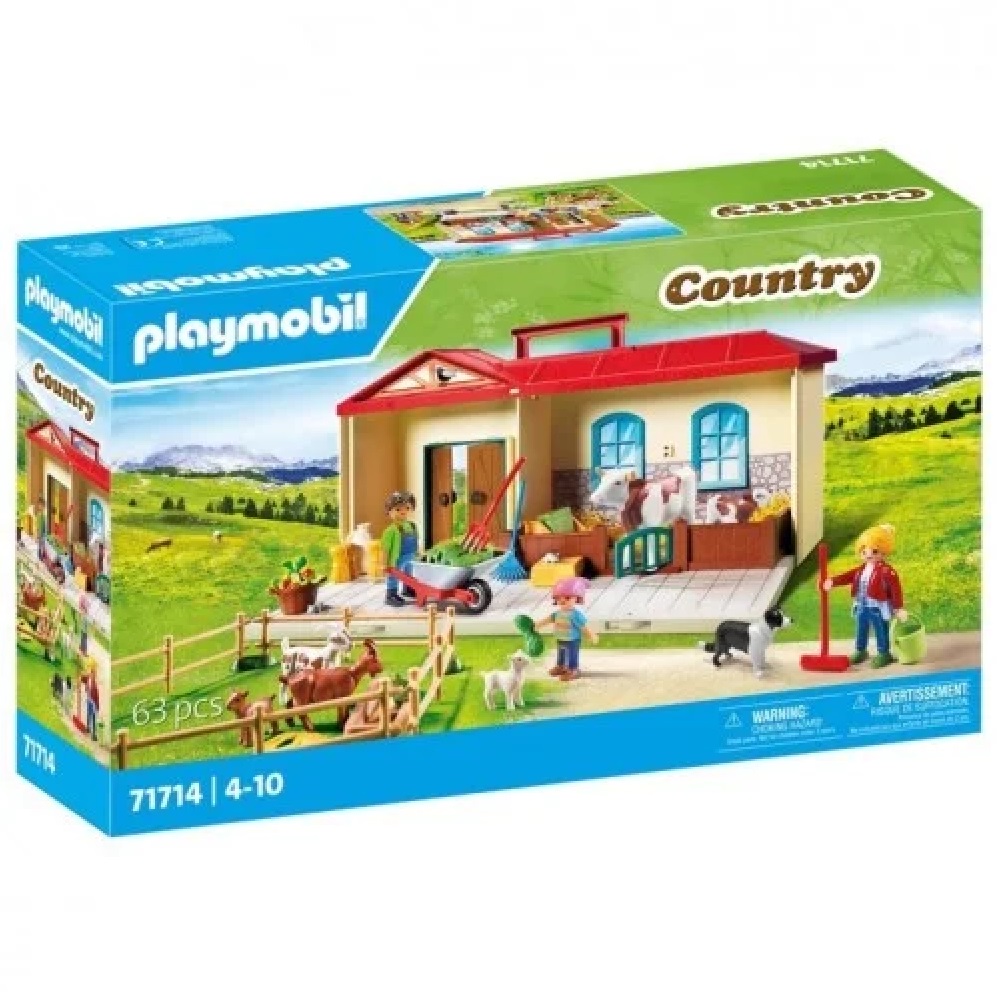 Playmobil Country - Βαλιτσάκι Φάρμα Των Ζώων 71714