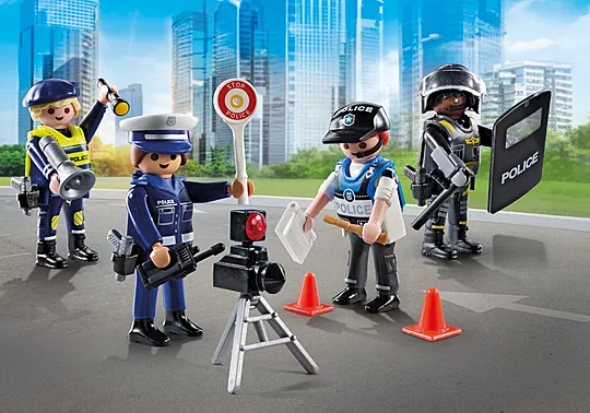 Playmobil Action Heroes - Starter Pack, Σετ Φιγούρες Αστυνομίας 71730