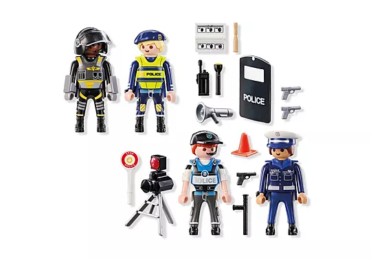 Playmobil Action Heroes - Starter Pack, Σετ Φιγούρες Αστυνομίας 71730