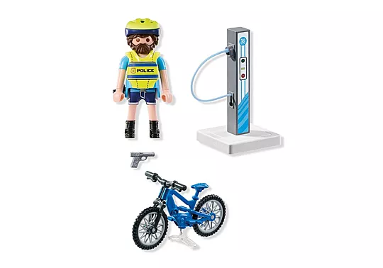 Playmobil Action Heroes - Αστυνόμος Με Ηλεκτρικό Ποδήλατο 71732