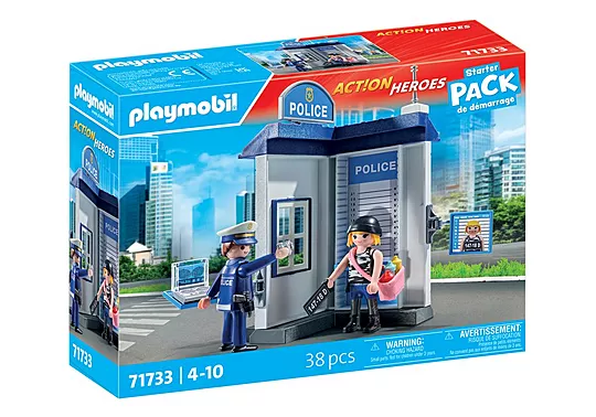 Playmobil Action Heroes - Starter Pack, Δωμάτιο Εξακρίβωσης Στοιχείων Συλληφθέντων 71733