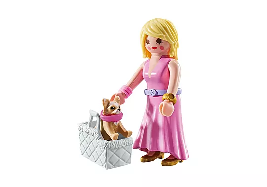 Playmobil My Life - Γυναίκα Με Τσιουάουα Και Καλάθι 71737