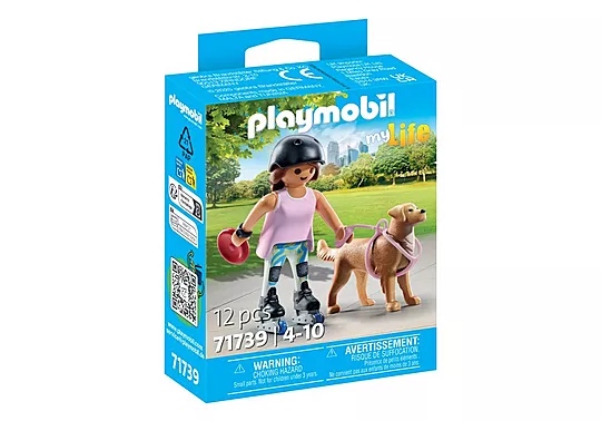 Playmobil My Life - Σκέιτερ Με Ριτρίβερ 71739