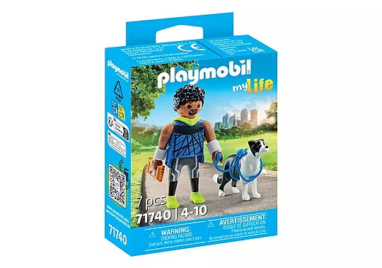 Playmobil My Life - Αθλητής Με Μπόρντερ Κόλεϊ 71740