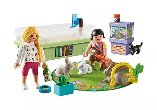 Playmobil My Life - Starter Pack, Παίζοντας Με Τα Κουνελάκια 71753