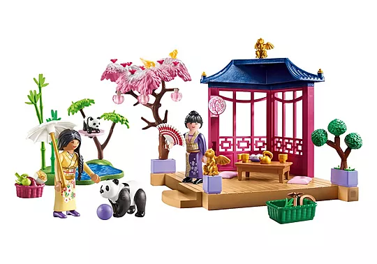 Playmobil My Life - Ασιατικός Κήπος Με Κιόσκι Και Πάντα 71762