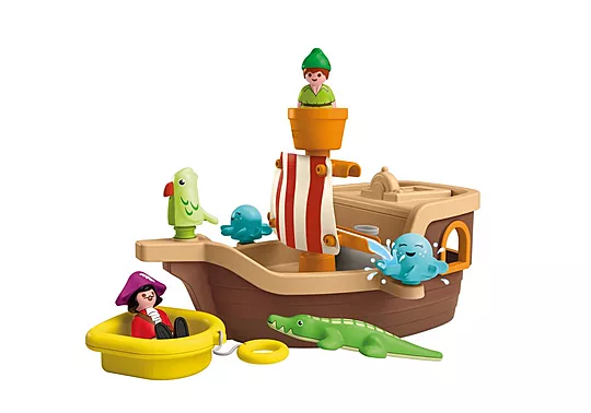 Playmobil Junior Aqua, Disney, Ο Πίτερ Παν Και Το Πειρατικό Πλοίο Του Κάπτεν Χουκ 71769