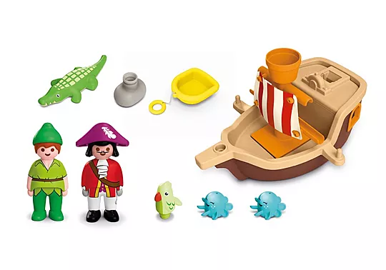 Playmobil Junior Aqua, Disney, Ο Πίτερ Παν Και Το Πειρατικό Πλοίο Του Κάπτεν Χουκ 71769