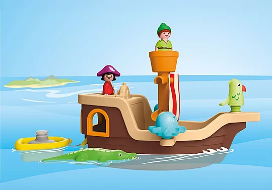 Playmobil Junior Aqua, Disney, Ο Πίτερ Παν Και Το Πειρατικό Πλοίο Του Κάπτεν Χουκ 71769