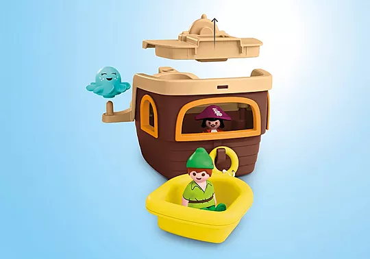 Playmobil Junior Aqua, Disney, Ο Πίτερ Παν Και Το Πειρατικό Πλοίο Του Κάπτεν Χουκ 71769