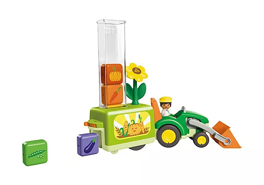 Playmobil Junior - Τρακτέρ Με Λαχανικά 71773