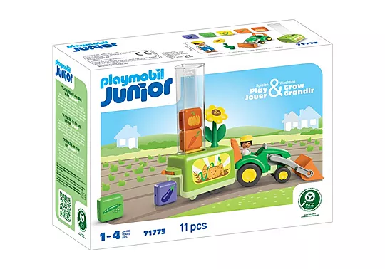 Playmobil Junior - Τρακτέρ Με Λαχανικά 71773
