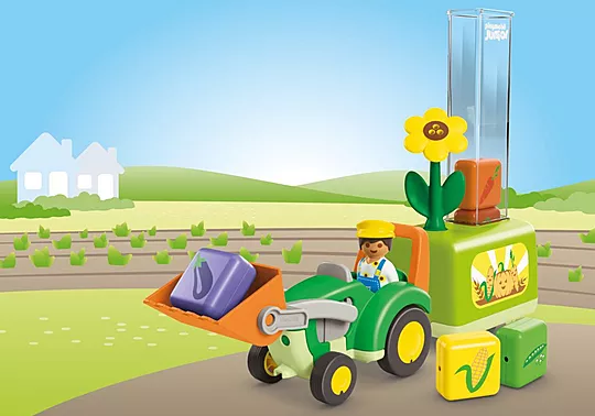 Playmobil Junior - Τρακτέρ Με Λαχανικά 71773