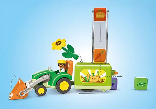 Playmobil Junior - Τρακτέρ Με Λαχανικά 71773