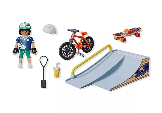 Playmobil City Life - My Life, Αγόρι Με Skateboard Και Ποδήλατο 71798