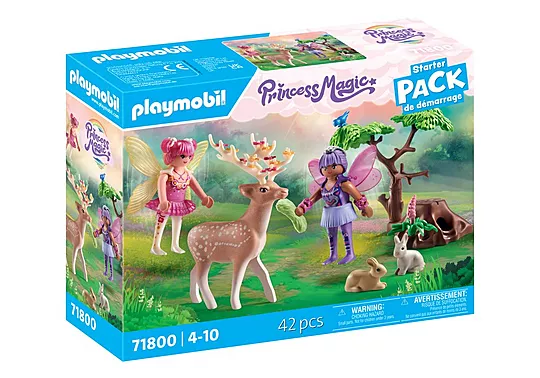 Playmobil Princess Magic - Starter Pack, Νεράιδες Με Ζωάκια Του Δάσους 71800