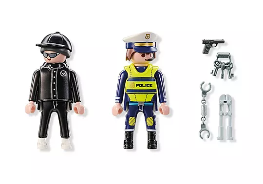 Playmobil Duo Pack - Αστυνόμος Και Διαρρήκτης 71804