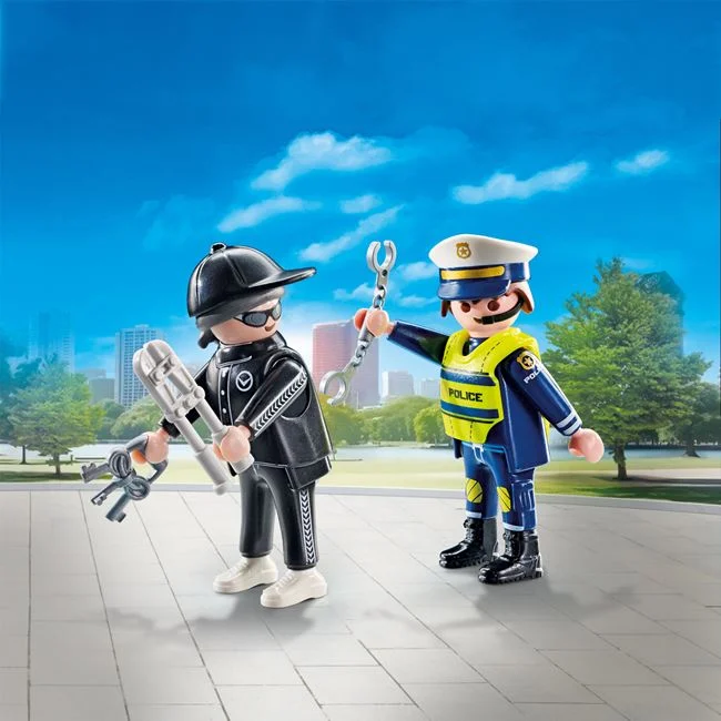 Playmobil Duo Pack - Αστυνόμος Και Διαρρήκτης 71804