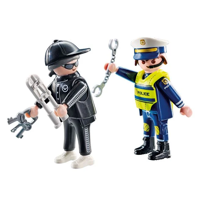 Playmobil Duo Pack - Αστυνόμος Και Διαρρήκτης 71804