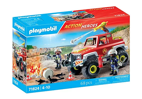 Playmobil Action Heroes - Πυροσβεστικό Όχημα 4x4 71824