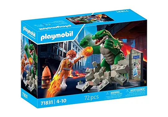 Playmobil Heroes - Μάχη Εναντίον Της Γιγαντιαίας Σαύρας 71831