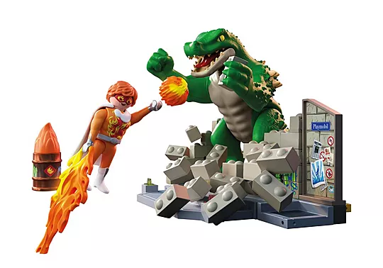 Playmobil Heroes - Μάχη Εναντίον Της Γιγαντιαίας Σαύρας 71831
