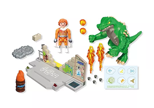 Playmobil Heroes - Μάχη Εναντίον Της Γιγαντιαίας Σαύρας 71831