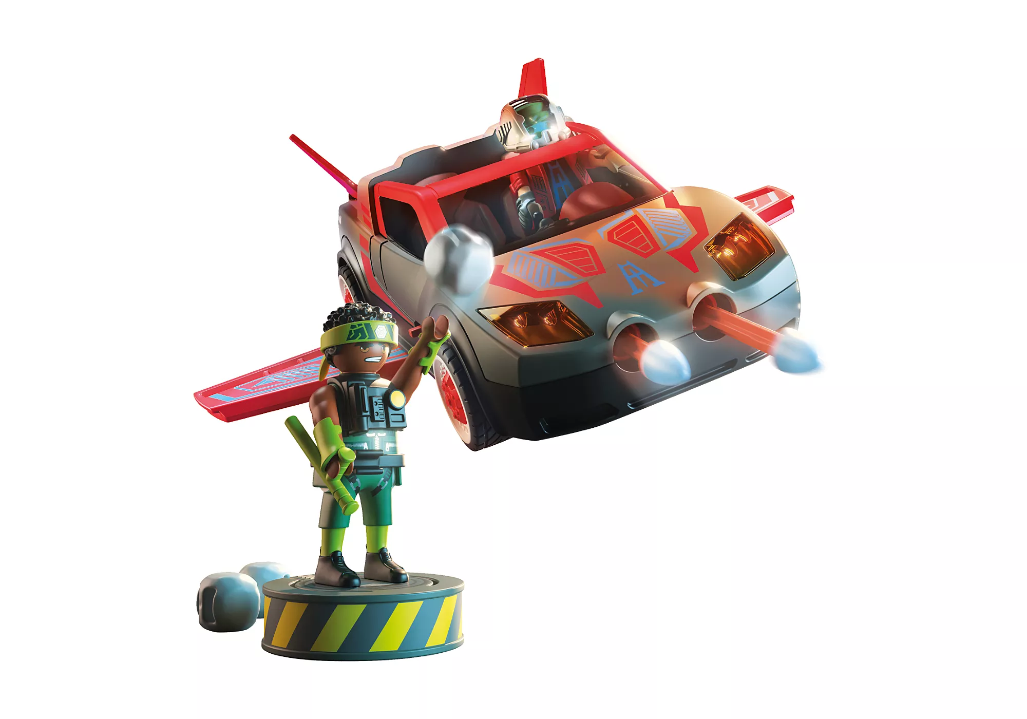 Playmobil Heroes - Σούπερ Ήρωες Με Σούπερ Όχημα 71832