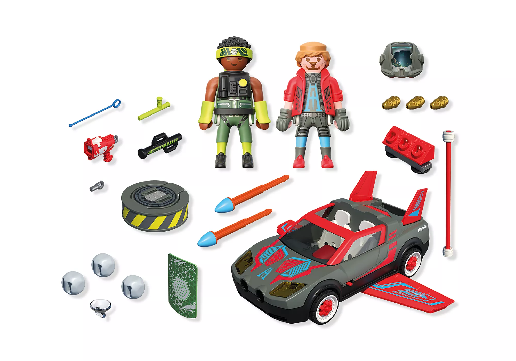 Playmobil Heroes - Σούπερ Ήρωες Με Σούπερ Όχημα 71832