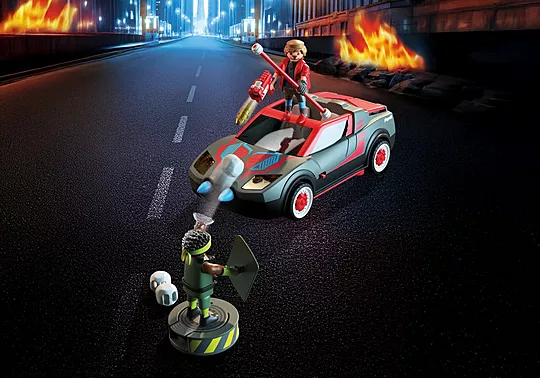 Playmobil Heroes - Σούπερ Ήρωες Με Σούπερ Όχημα 71832