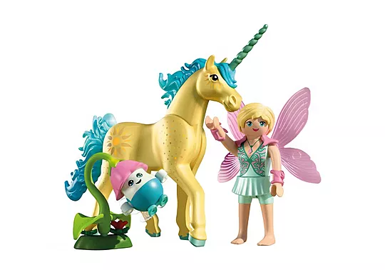 Playmobil Princess Magic - Μονόκερος Με Γαλάζια Χαίτη και Νεράιδα 71842