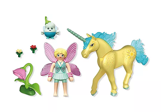 Playmobil Princess Magic - Μονόκερος Με Γαλάζια Χαίτη και Νεράιδα 71842