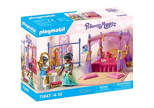 Playmobil Princess Magic - Βασιλικό Υπνοδωμάτιο Με Βεστιάριο 71847